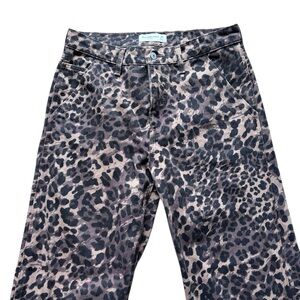 Abercrombie & Fitch Leopard Print Jeans Size 28 Y2K Bootcut